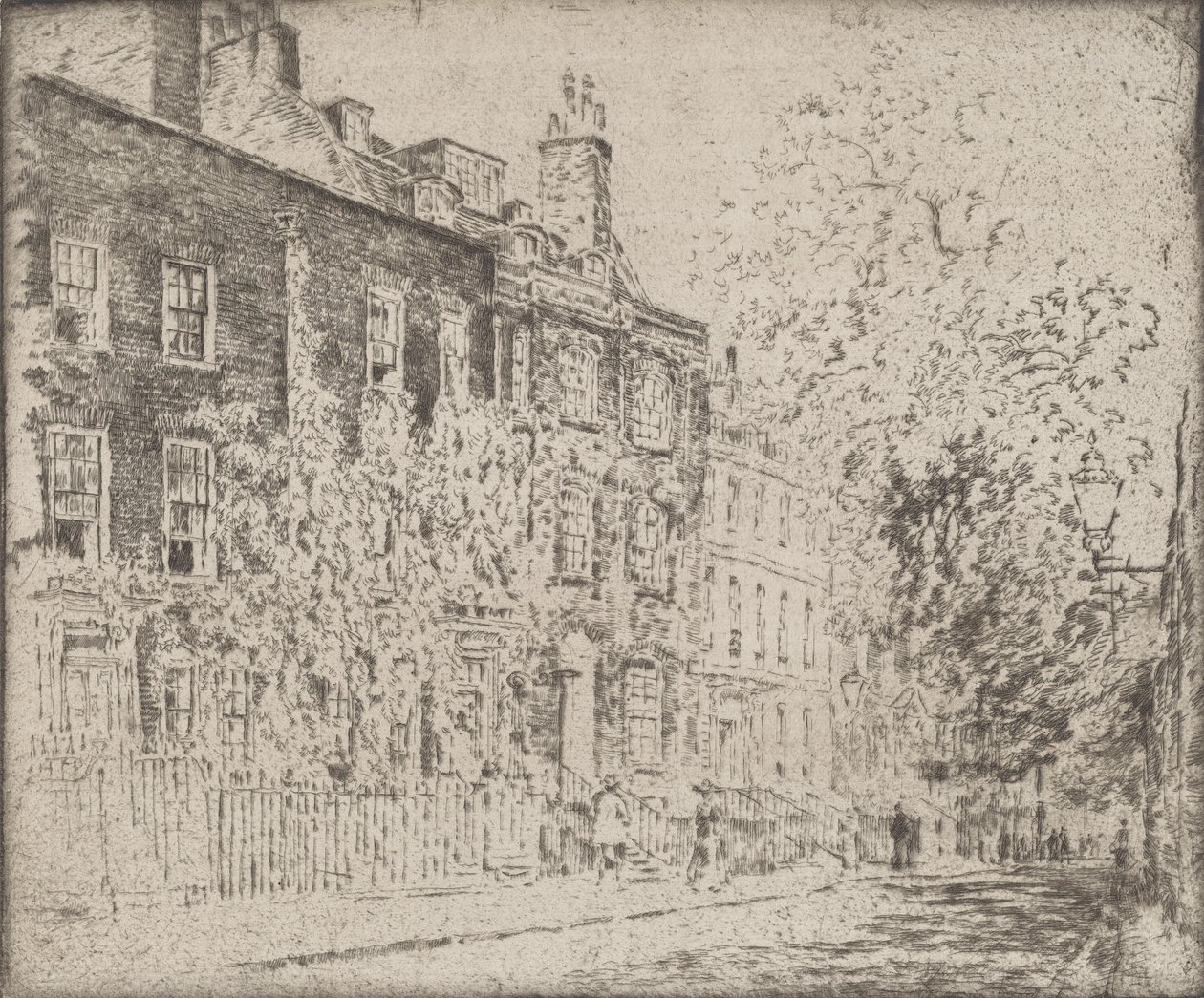 Great College Street, Westminster, 1904. tekijältä Joseph Pennell