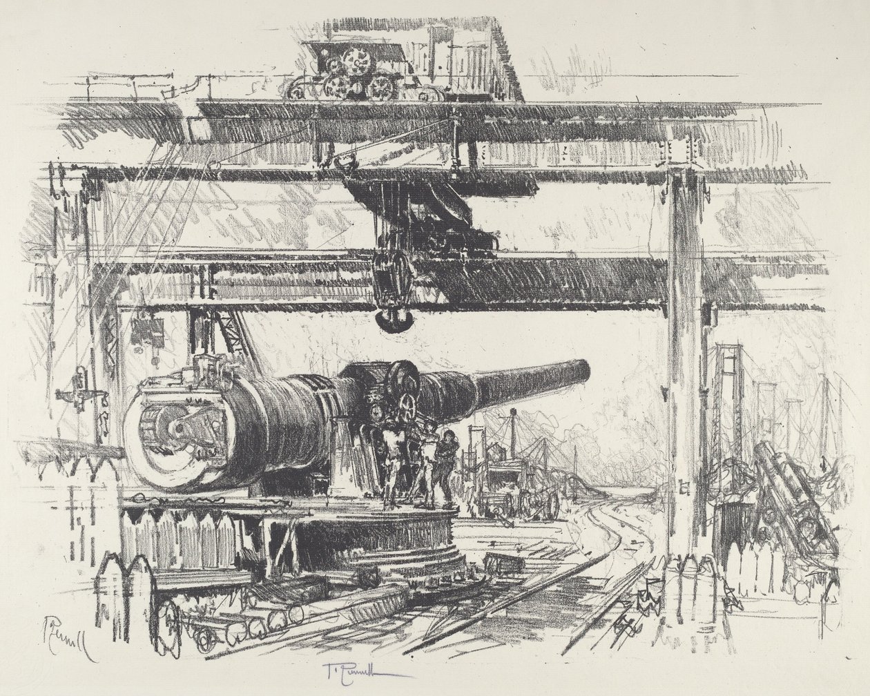 Asekoe, 1916. tekijältä Joseph Pennell