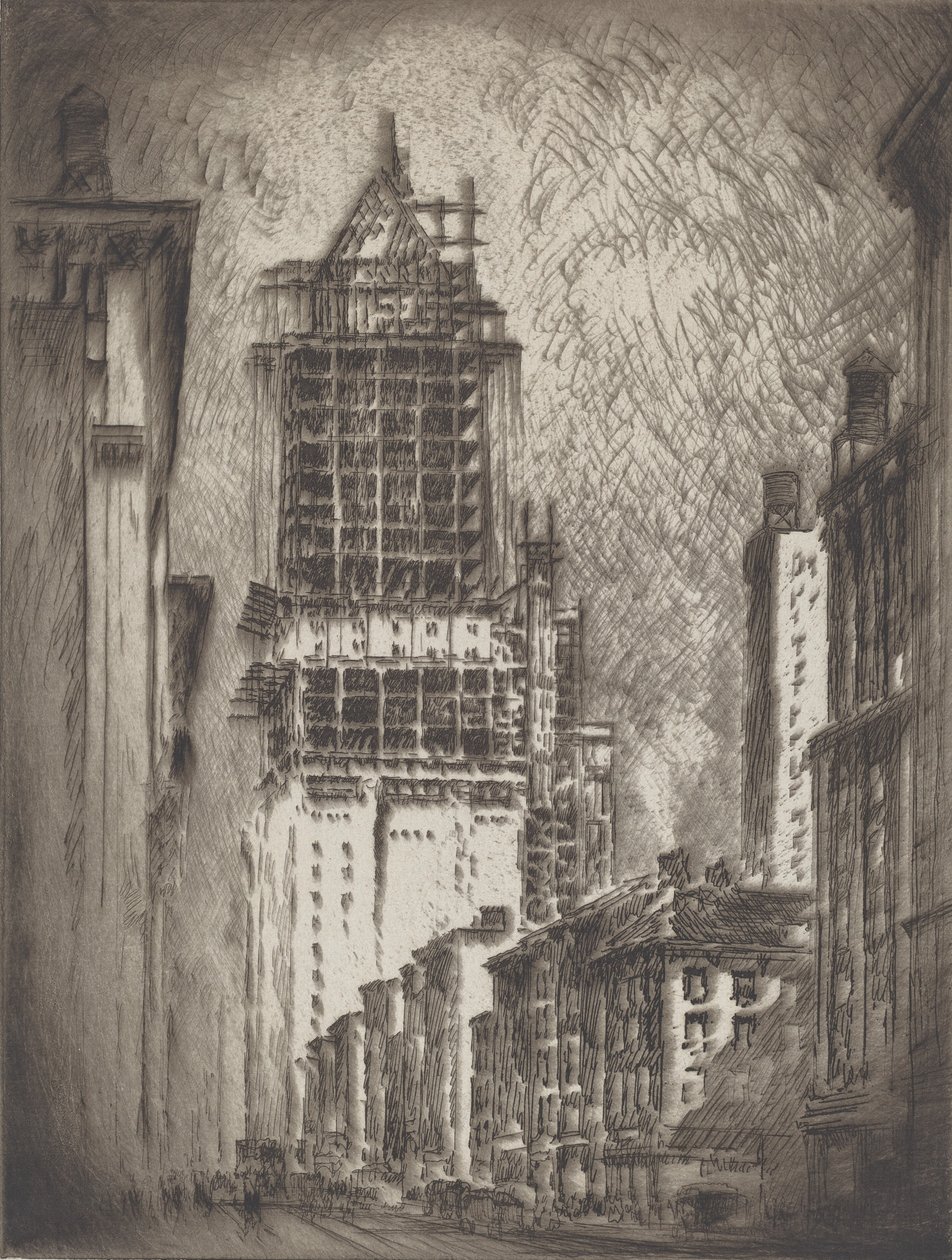 Majoitukset miehille, 1923. tekijältä Joseph Pennell
