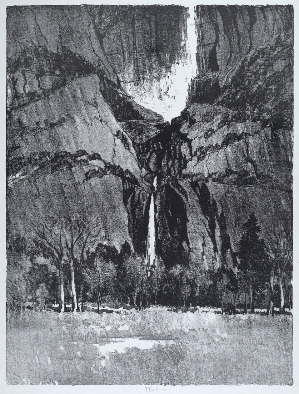 Lower Falls, Yosemite tekijältä Joseph Pennell