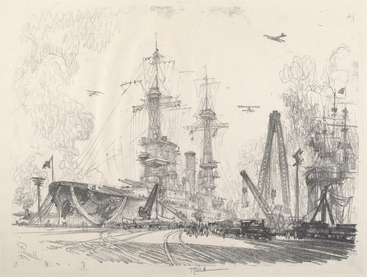 Valmis aloittamaan, 1917. tekijältä Joseph Pennell