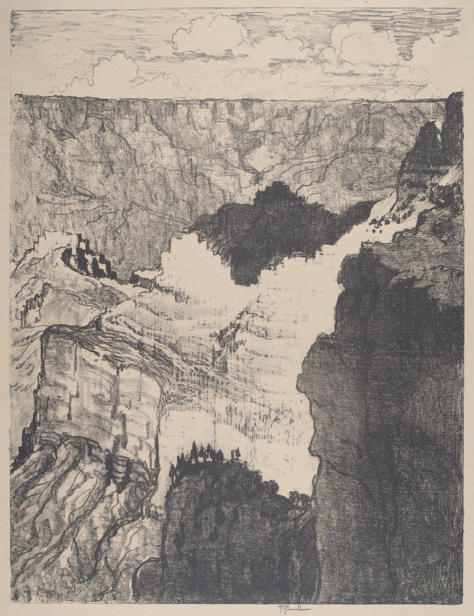 Road to the White City, nro I, 1912. tekijältä Joseph Pennell