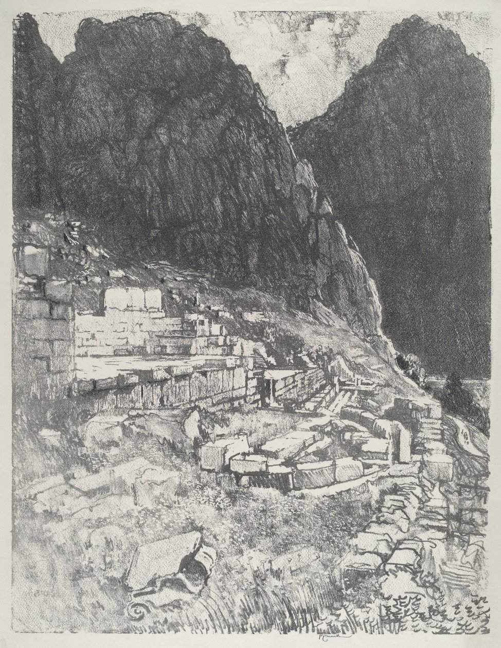 Mahtavien istuimet, Delphi tekijältä Joseph Pennell