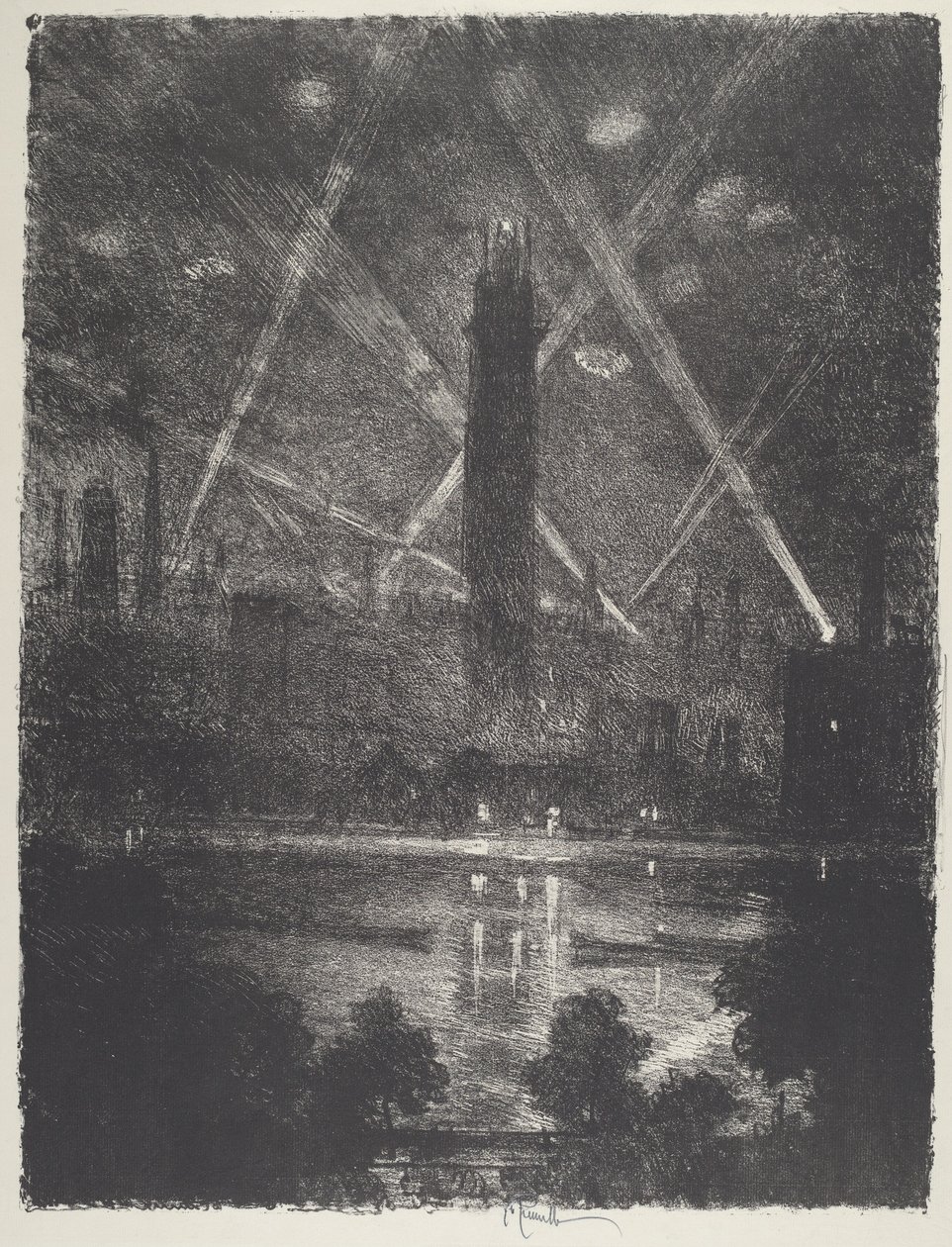 Laukattu, 1916. tekijältä Joseph Pennell