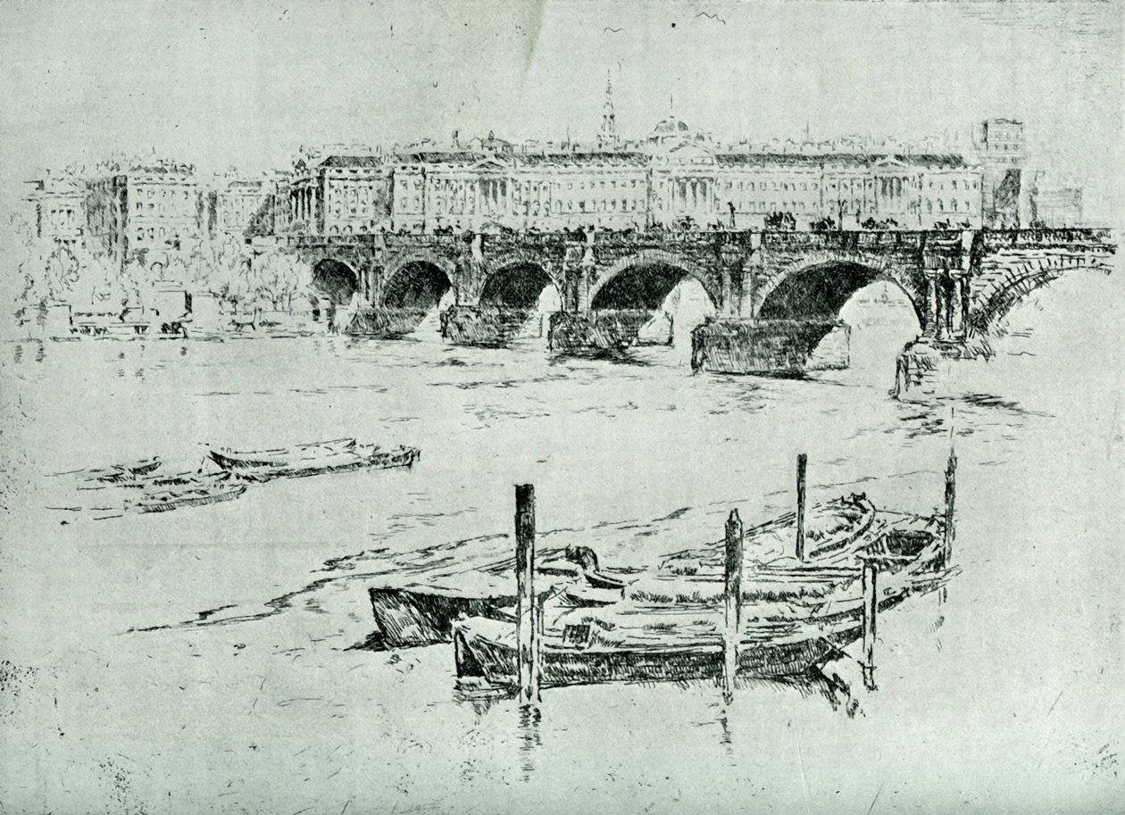 Somerset House, 1928. tekijältä Joseph Pennell