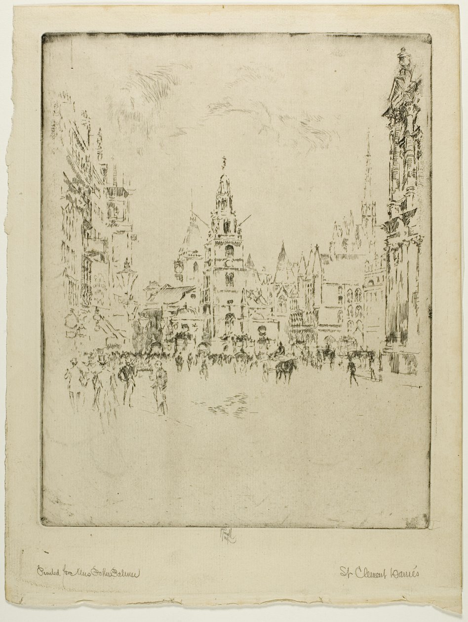St. Clements Danes tekijältä Joseph Pennell