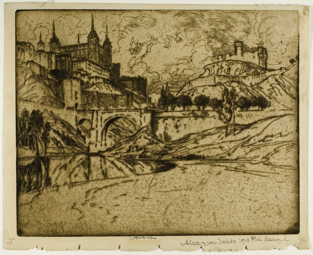 Alcazar, Toledo tekijältä Joseph Pennell