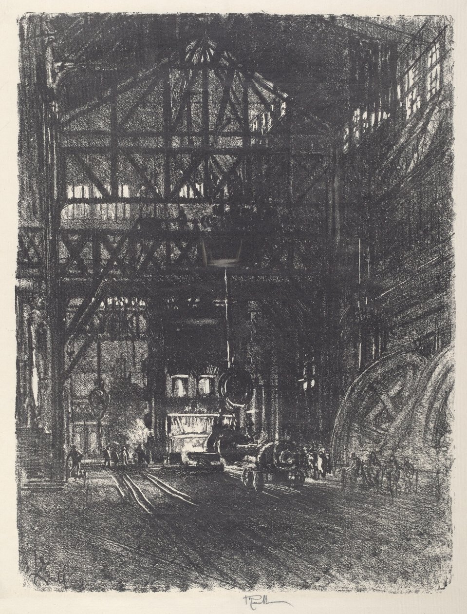 Armor Plate Press, 1917. tekijältä Joseph Pennell