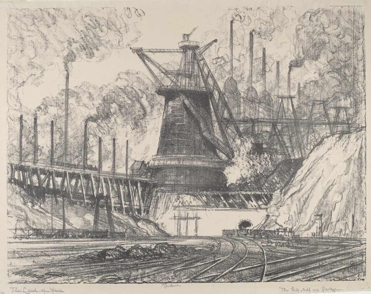 Big Mill, Gary, Indiana tekijältä Joseph Pennell