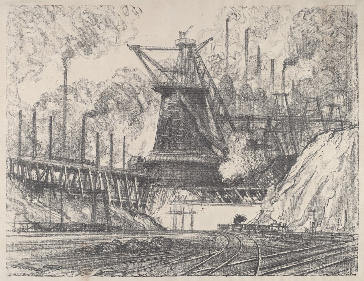 Big Mill, Gary, Indiana tekijältä Joseph Pennell
