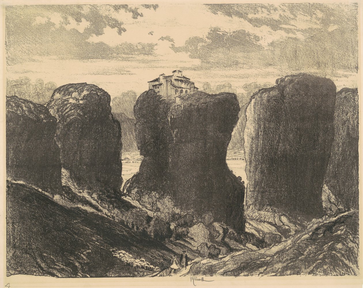 Kolminaisuuden kalliot, 1913. tekijältä Joseph Pennell