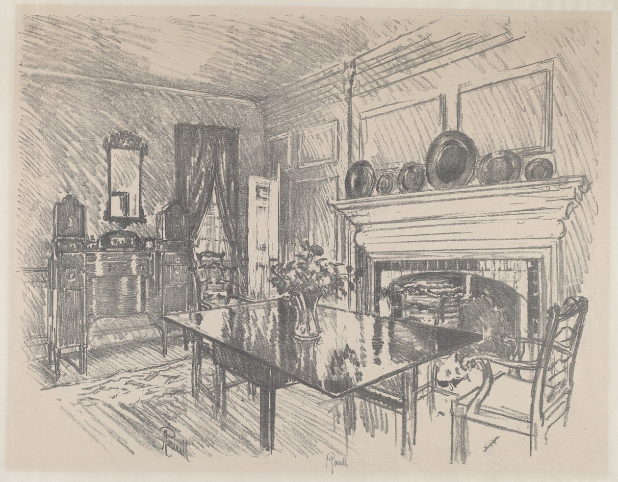 Ruokasali, Stenton tekijältä Joseph Pennell