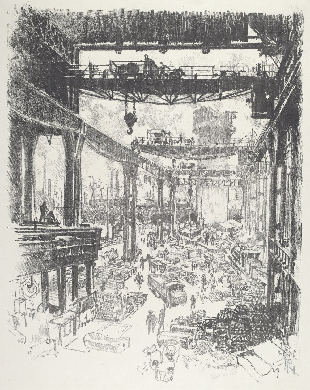 Suuri torni: Harkkorauta, 1916. tekijältä Joseph Pennell