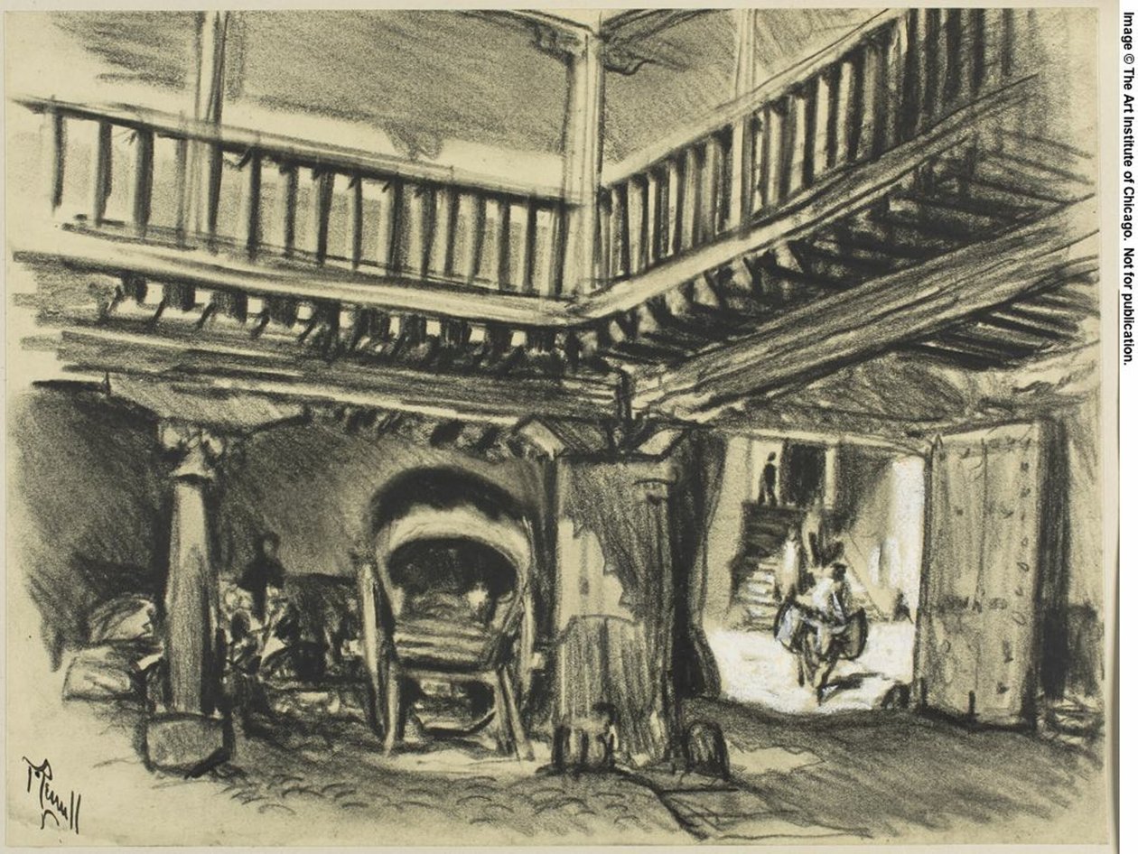 Cervantésin majatalo, Toledo tekijältä Joseph Pennell