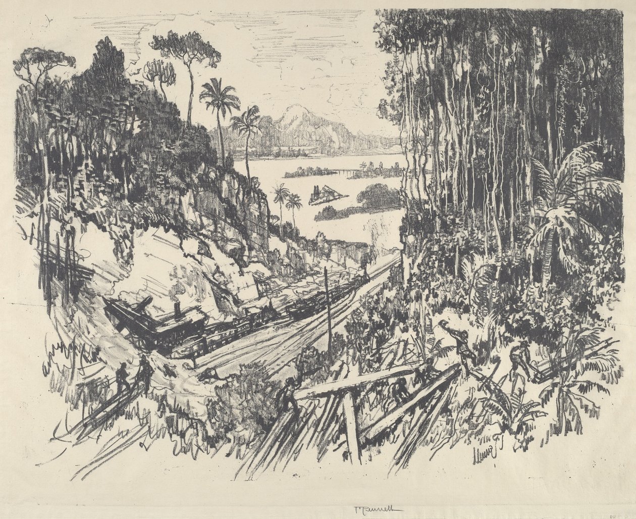 Viidakko, 1912. tekijältä Joseph Pennell