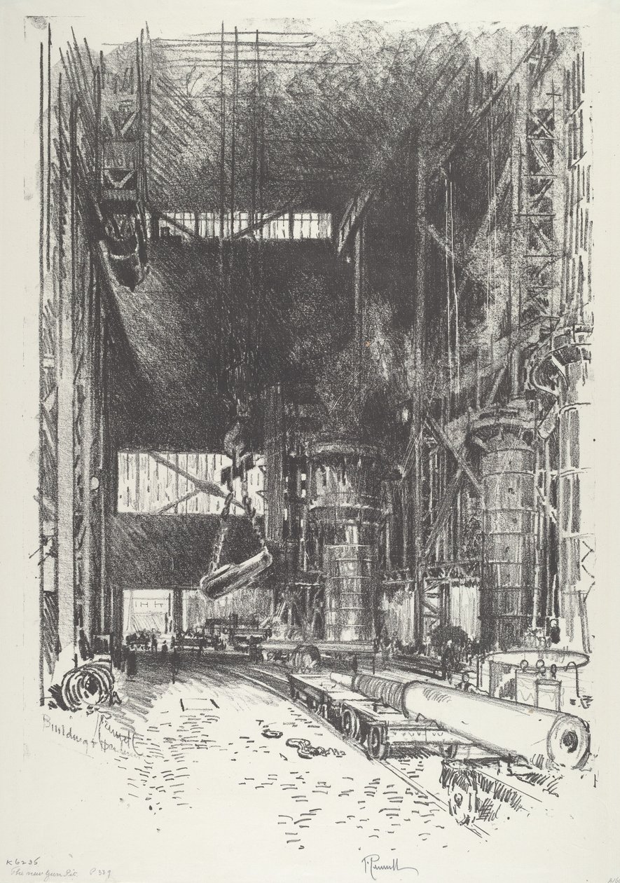 Uusi Gun-Pit, 1916. tekijältä Joseph Pennell