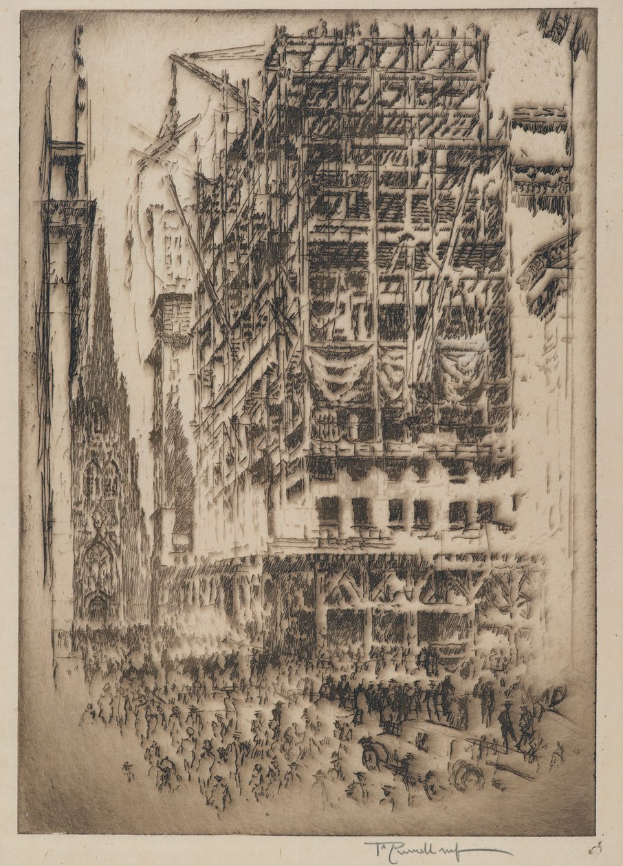 Uusi pörssi, 1921 tekijältä Joseph Pennell