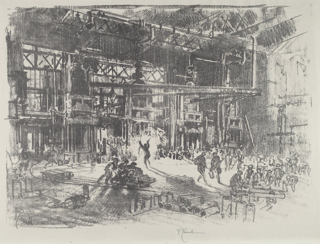 Puristimet, 1916. tekijältä Joseph Pennell