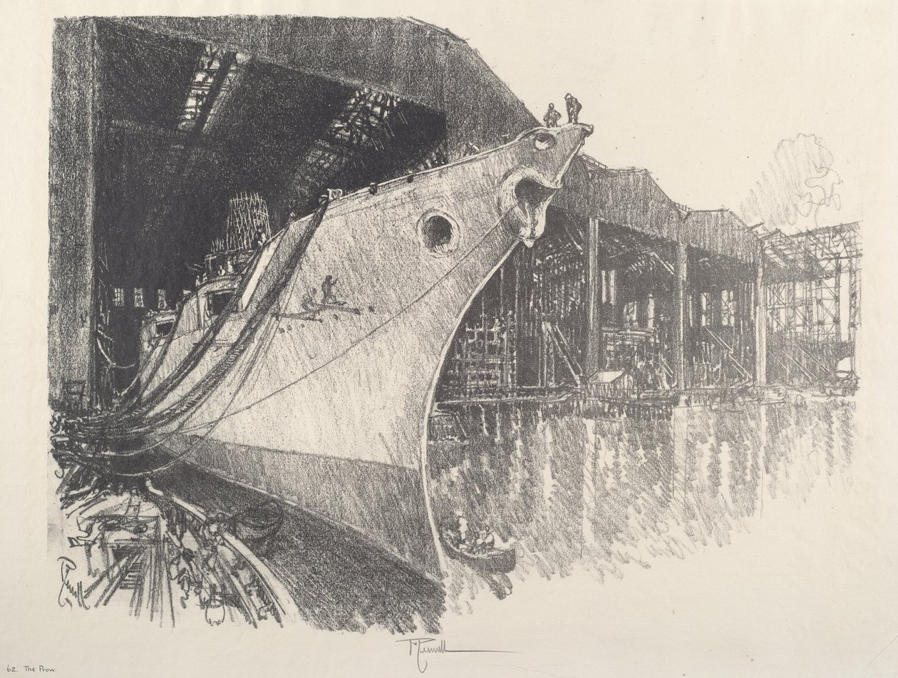 The Prow, 1917. tekijältä Joseph Pennell