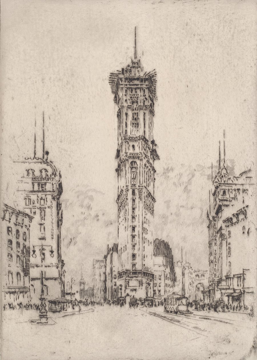 The Times Building, 1904. tekijältä Joseph Pennell