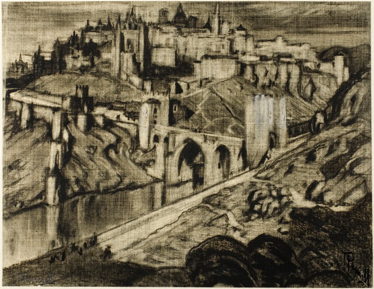 Torjuva kaupunki, Toledo tekijältä Joseph Pennell