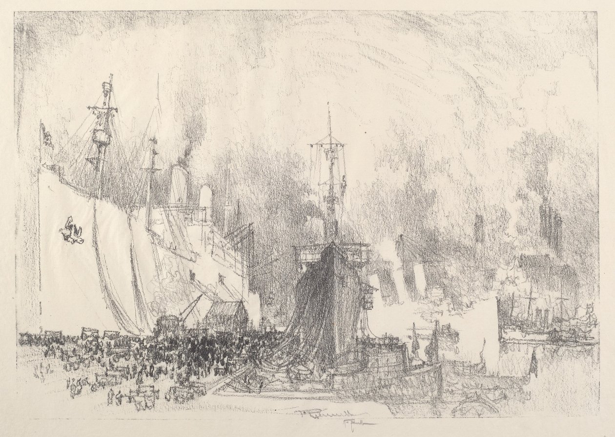 Kuljetukset, 1917. tekijältä Joseph Pennell