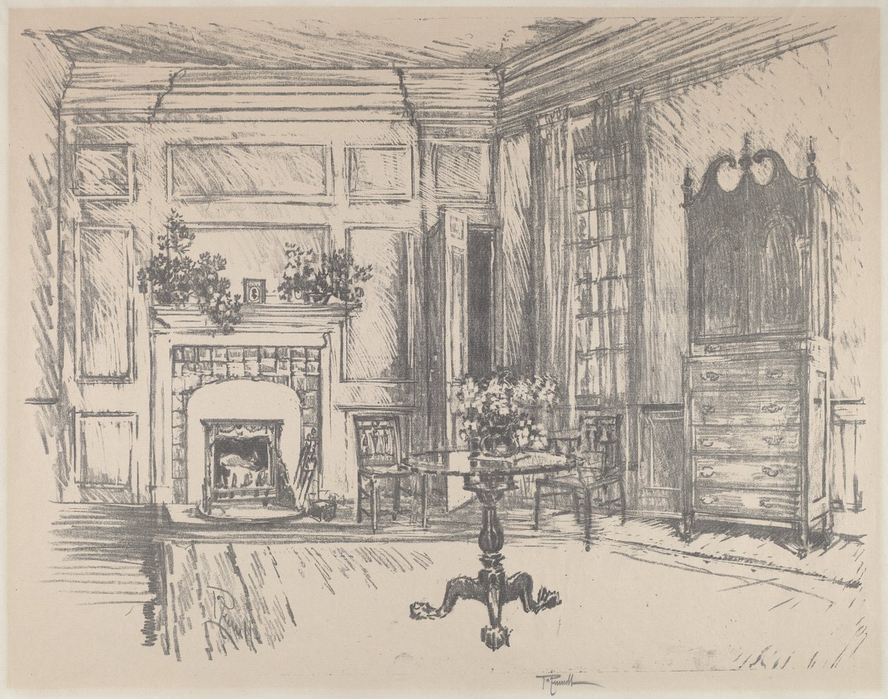 Ylähuone, Stenton tekijältä Joseph Pennell