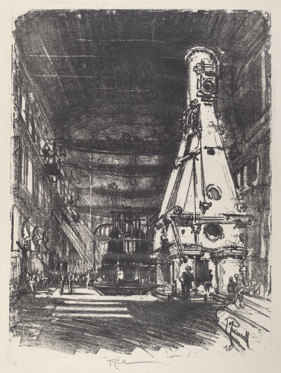 Valkoiset ja mustat vasarat, 1917. tekijältä Joseph Pennell