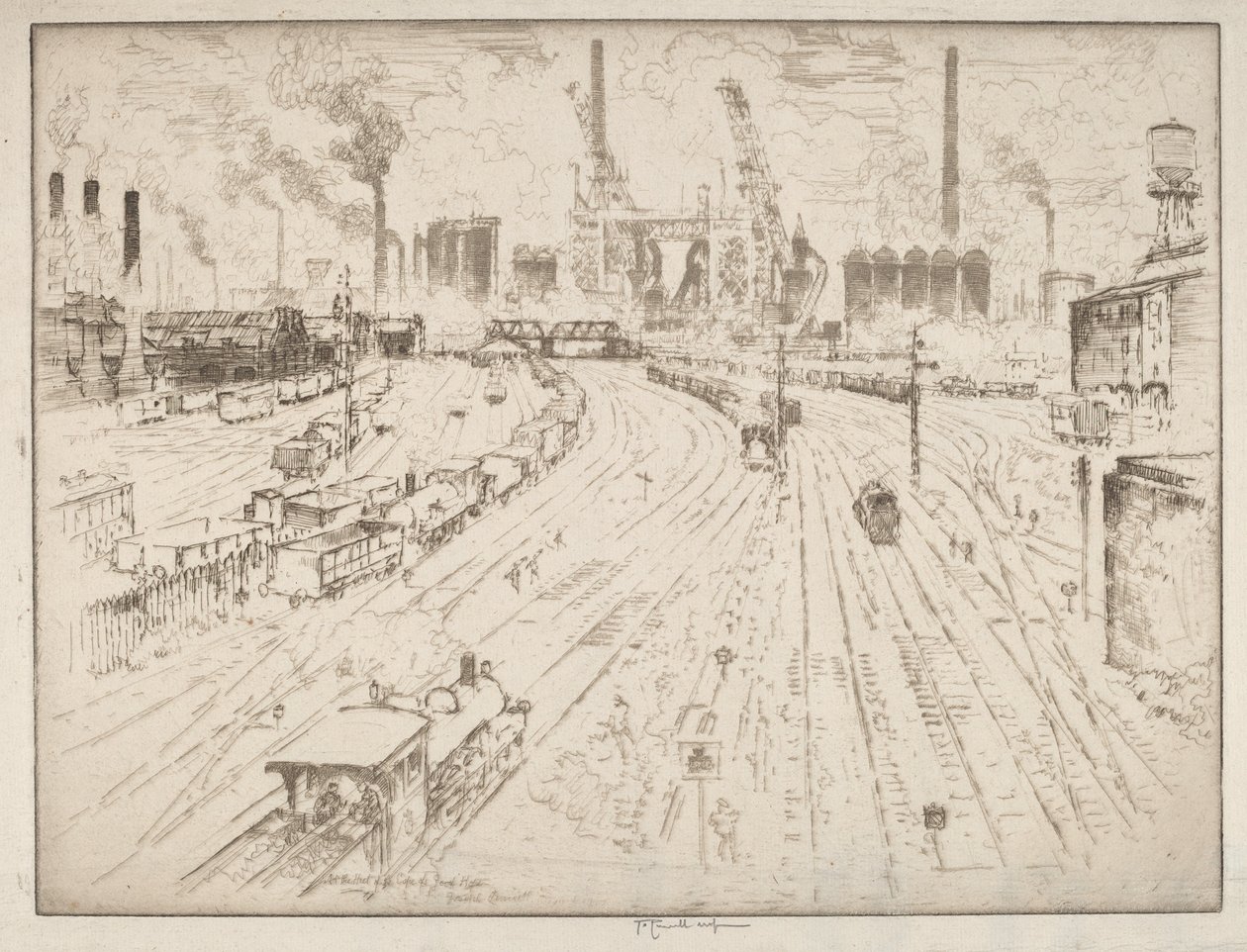 Jäljet, Oberhausen tekijältä Joseph Pennell