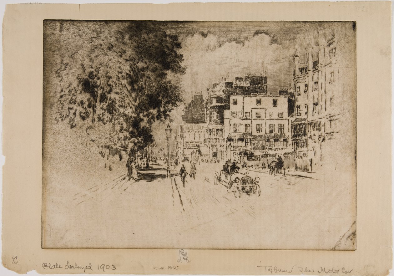 Tyburn, auto tekijältä Joseph Pennell
