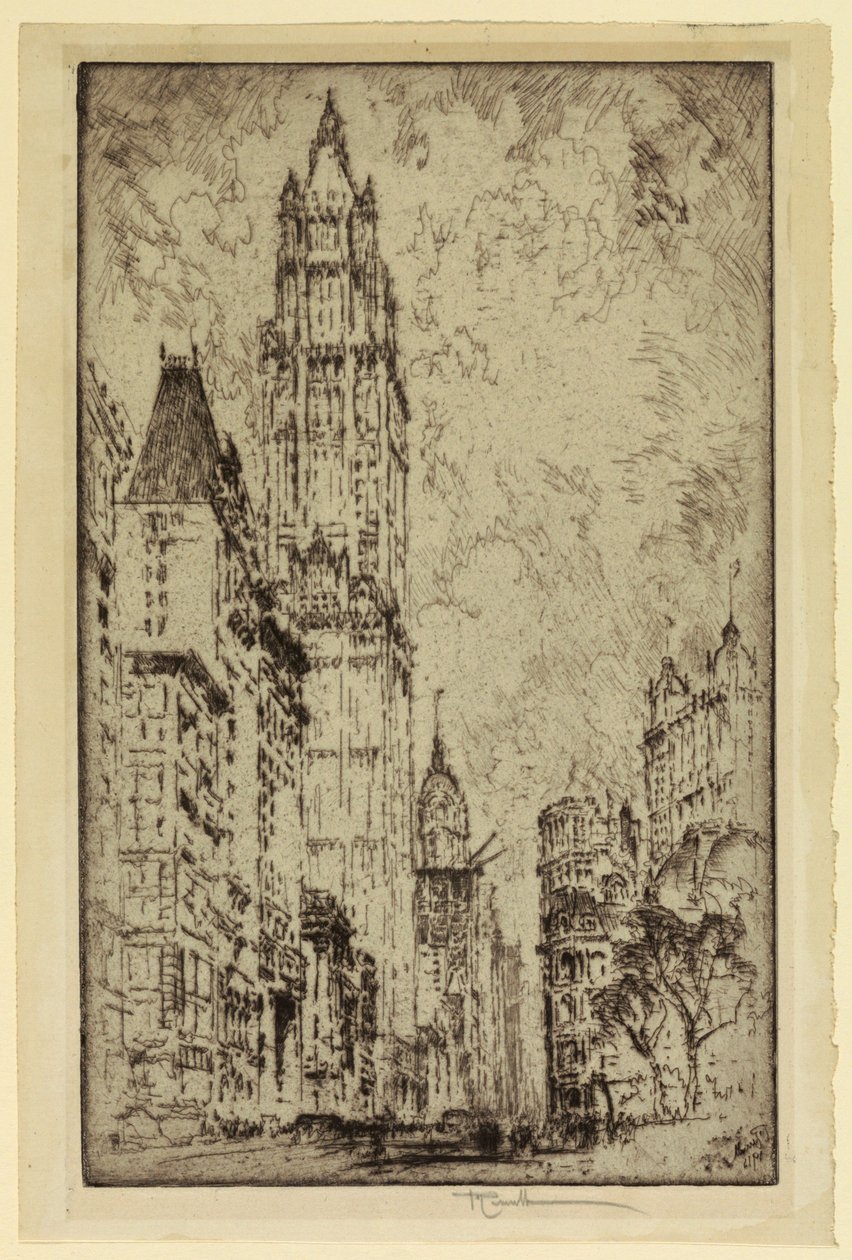 Woolworth Building, New York tekijältä Joseph Pennell