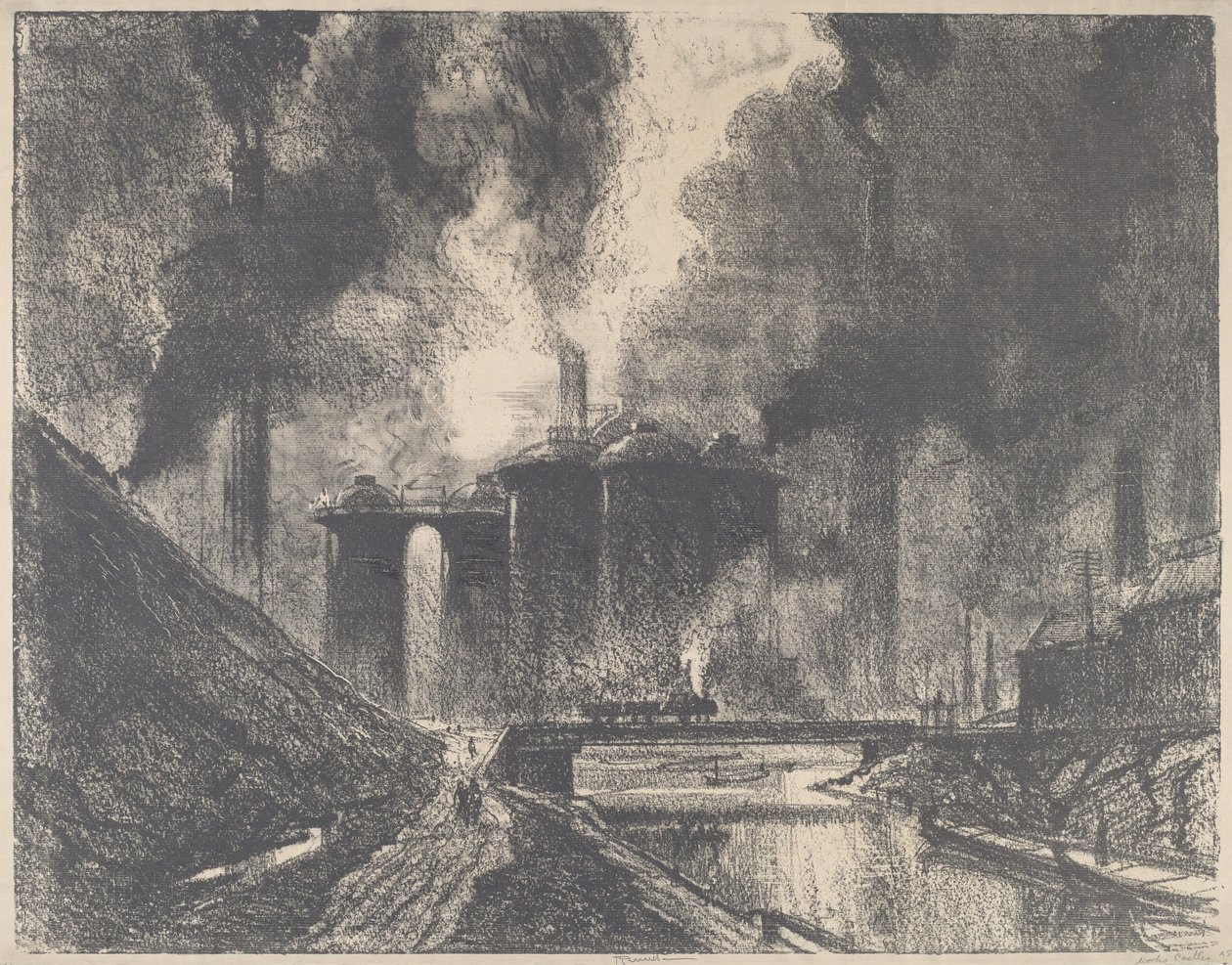 Work Castles, Wolverhampton, 1912. tekijältä Joseph Pennell