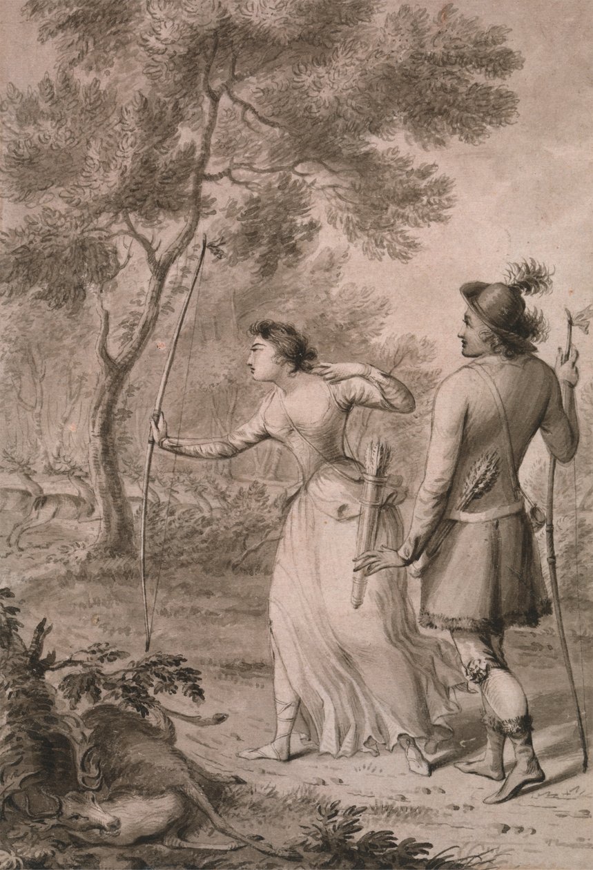 Robin Hood ja Clarinda metsästyshirvi tekijältä Joseph Slater