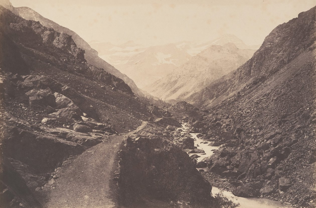 Kaaos matkalla Gavarnieen, St-Sauveur, 1853. tekijältä Joseph Vigier