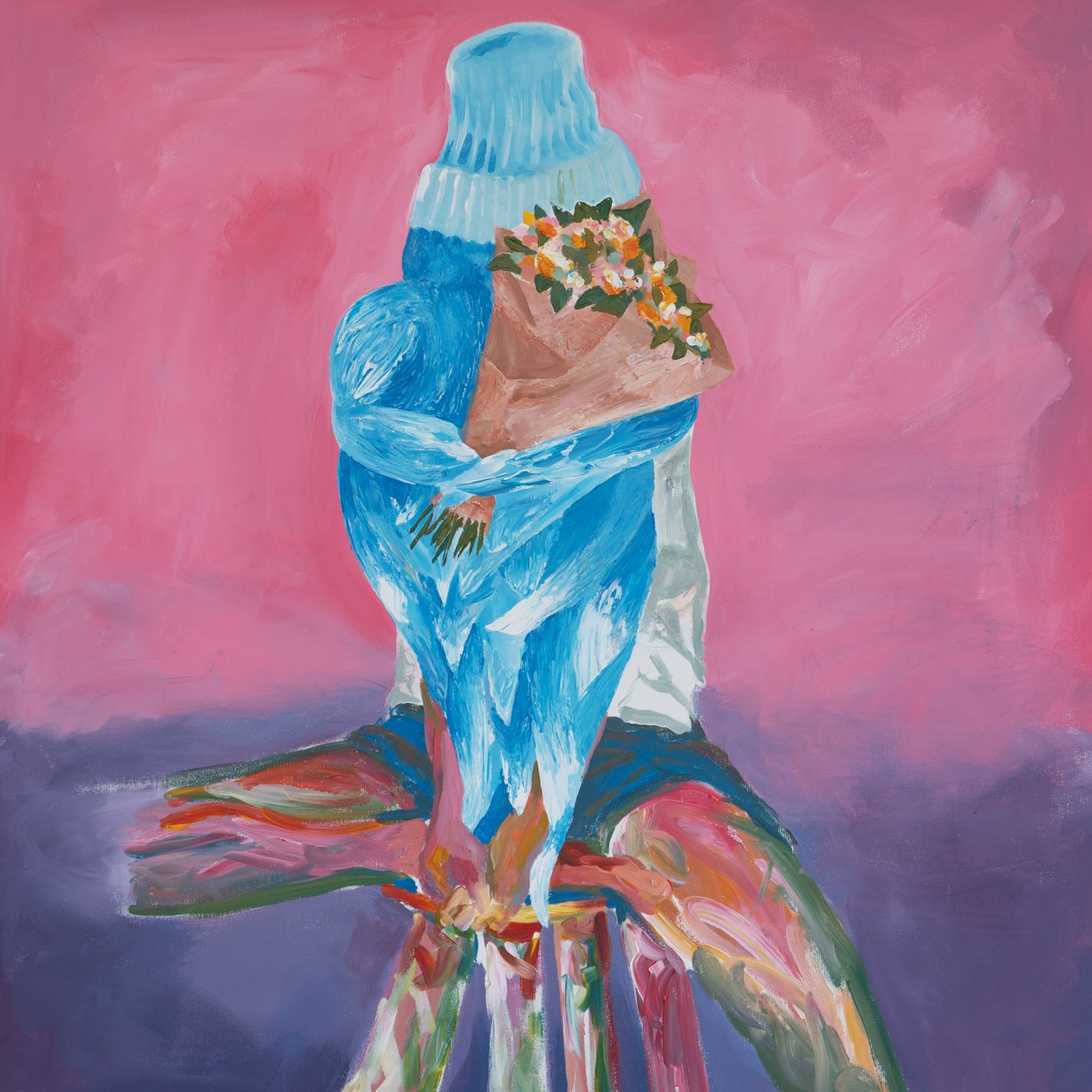Chasing Love, 2023 (akryyli kankaalle) tekijältä Josephine Henning
