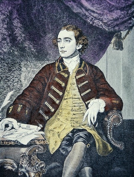 Warren Hastings (väri litho) tekijältä Joshua (after) Reynolds