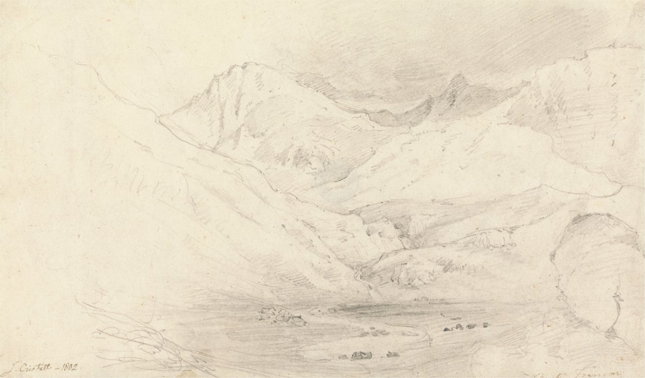 Nant Ffranconin laakso, Caernarvonshire tekijältä Joshua Cristall