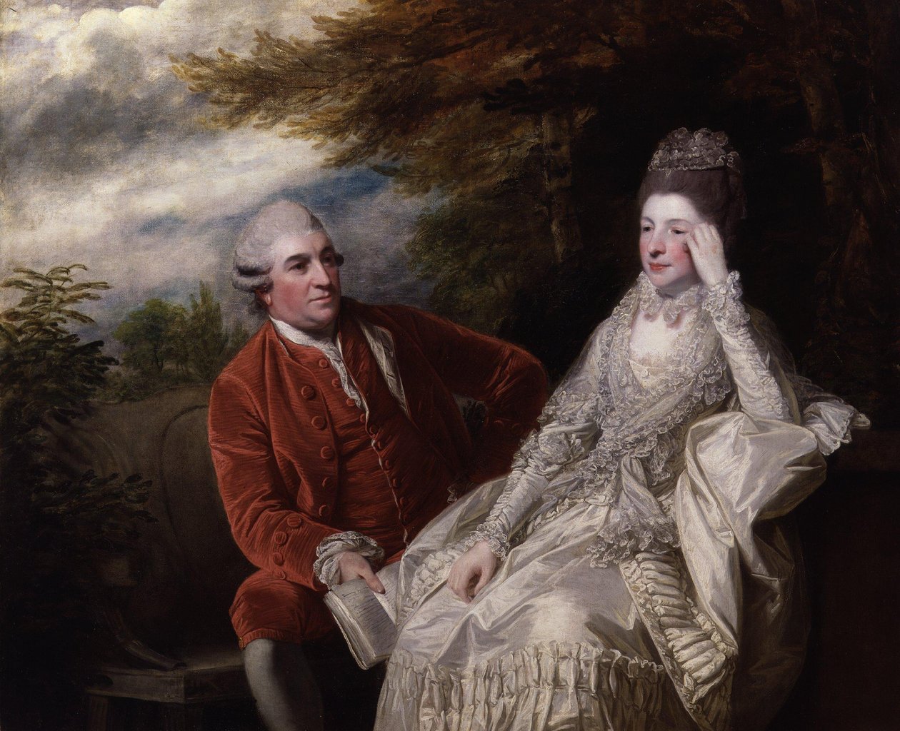 David Garrick; Eva Maria Garrick, o.s. Veigel. tekijältä Joshua Reynolds