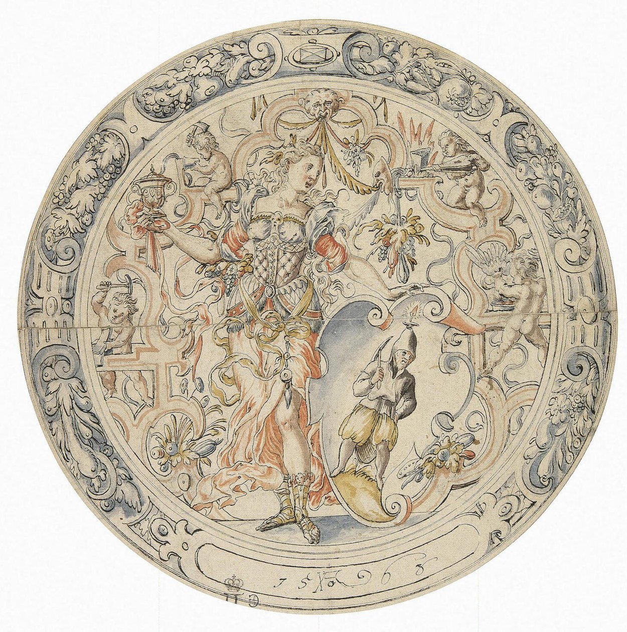 Kaivostoiminnan allegoria, 1563 tekijältä Jost Amman