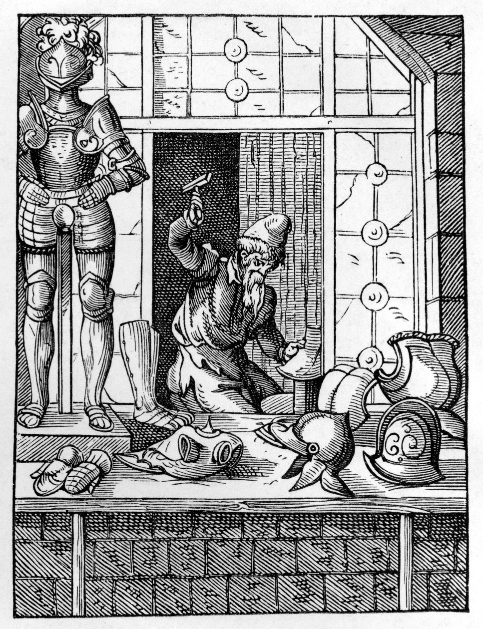 Panssari, c1559-1591 tekijältä Jost Amman