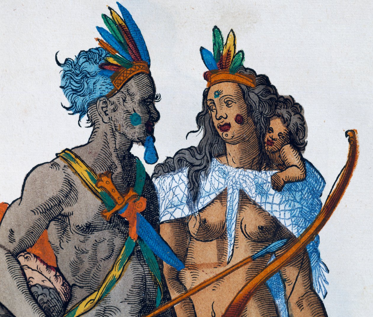 Perun intiaanit, kaiverrus Jost Amman (1539-1591) tekijältä Jost Amman