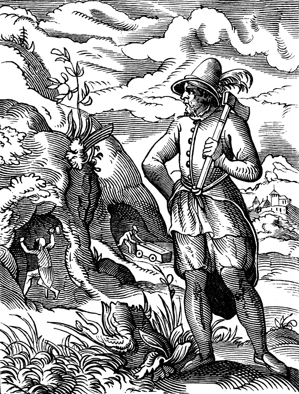 "The Miner", 1500-luku tekijältä Jost Amman