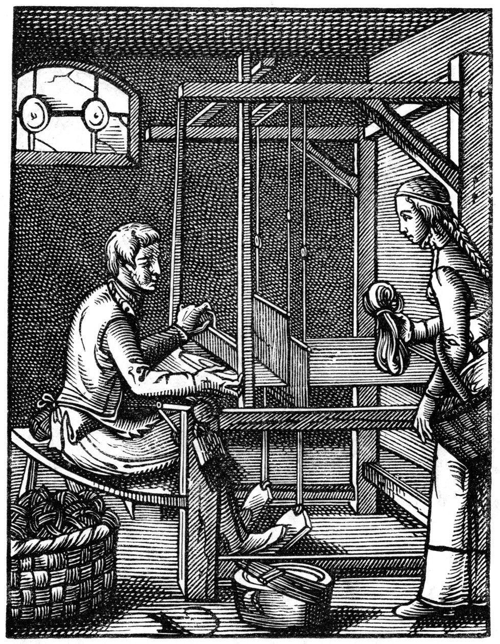 Weaver, 1500-luku, 1870. tekijältä Jost Amman