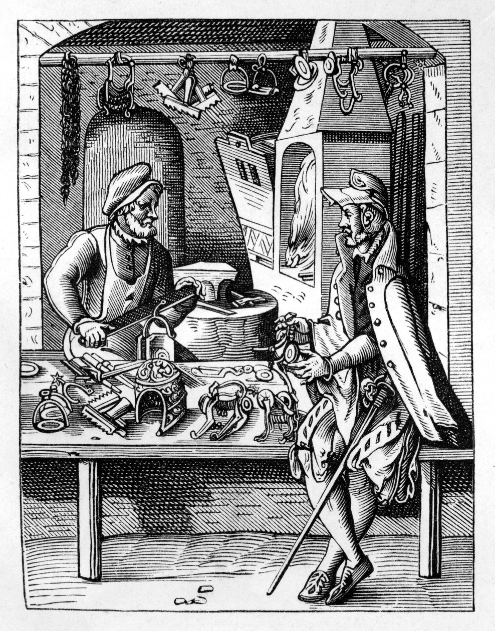 Kannuksentekijä, c1559-1591 tekijältä Jost Amman