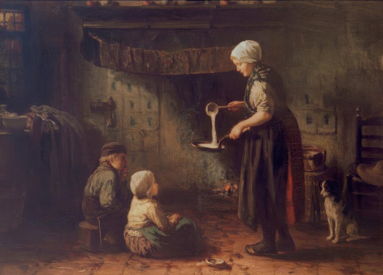 La Fête de Jeanne / Pannukakku tekijältä Jozef Israëls