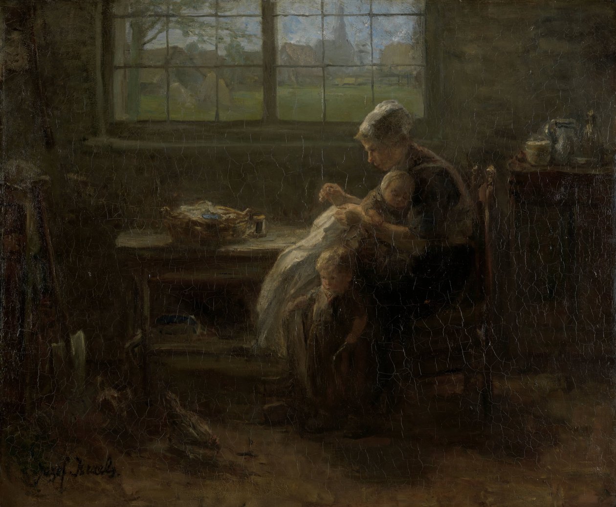 "The Joy of Motherhood" (alkuperäinen nimi) tekijältä Jozef Israëls