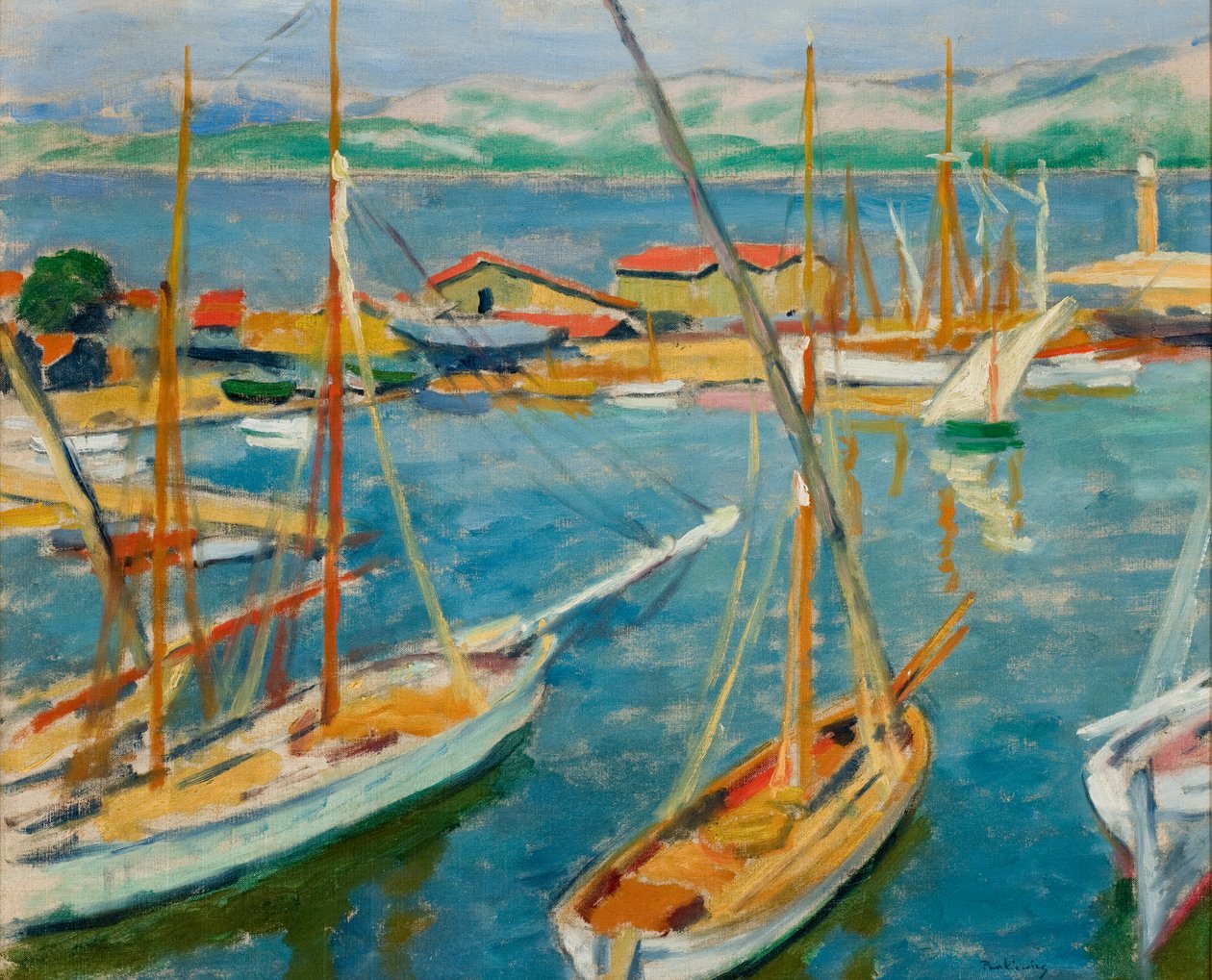 Satama Saint-Tropezissa tekijältä Jozef Pankiewicz