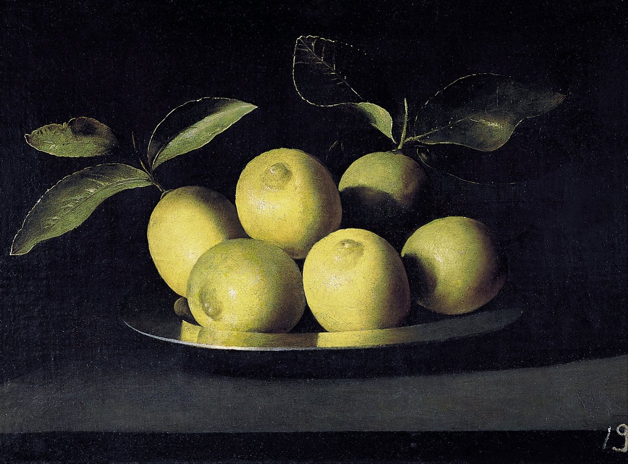 Sitruunoiden asetelma tekijältä Juan de Zurbaran