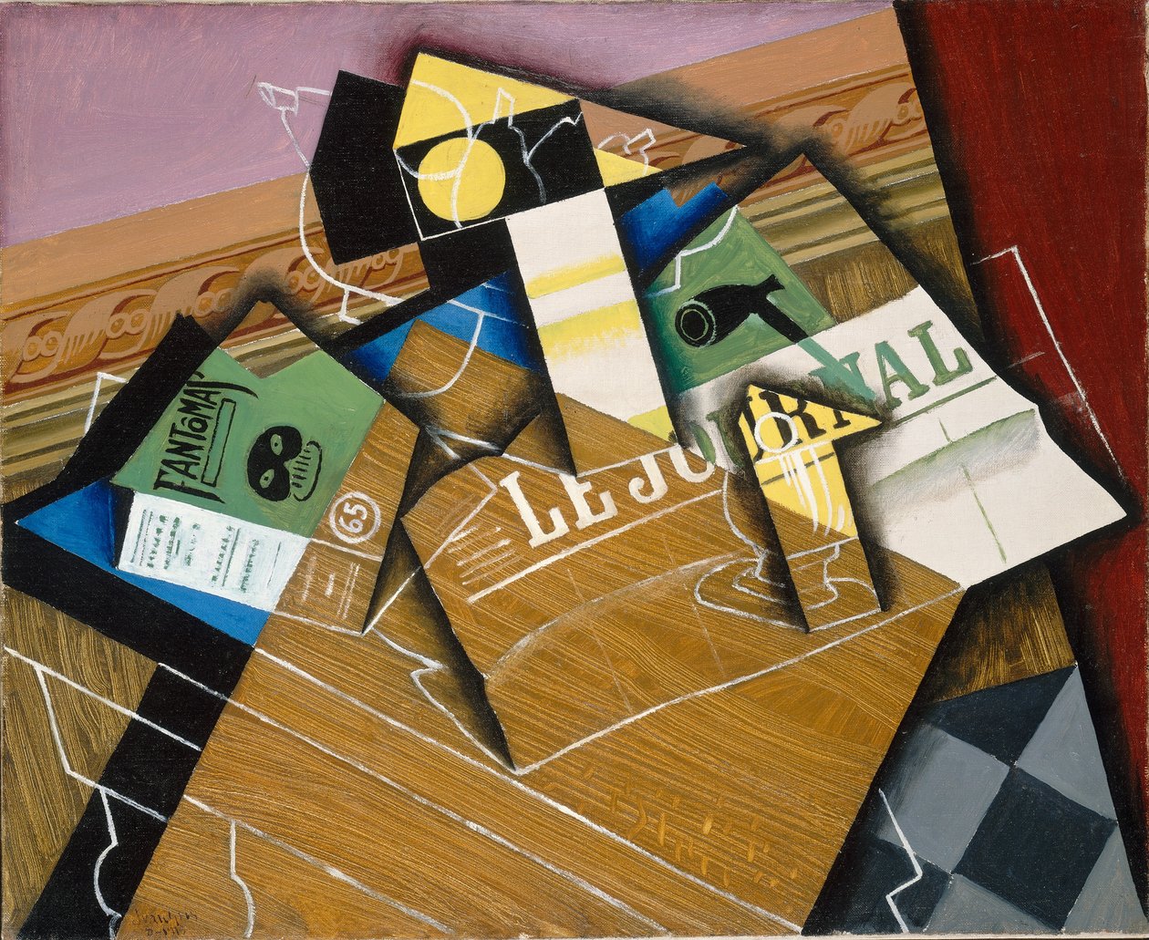 Fantomas, 1915 tekijältä Juan Gris