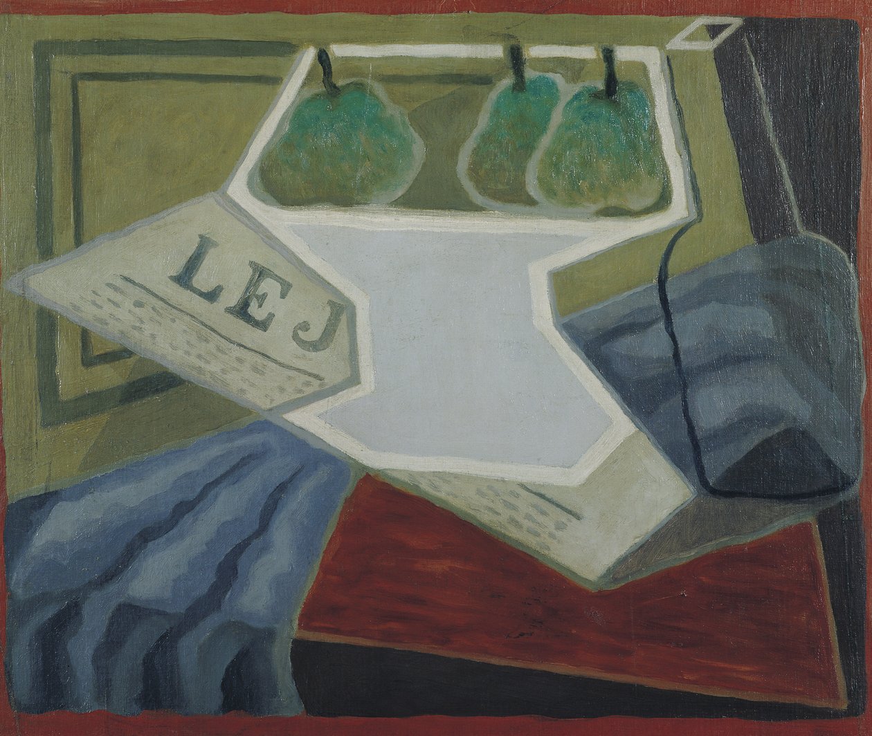 The Fruit Bowl, 1925-27 tekijältä Juan Gris